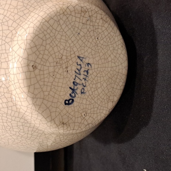 Classic Vtg Dedham Pottery "Dedham Rabbit" Pattern Teapot W/lid. Blue & White - Picture 5 of 6